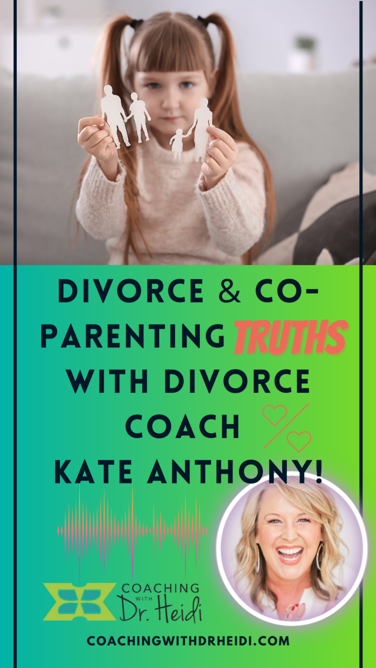 Divorce \u0026 Co-Parenting Truths with Divorce Coach Kate Anthony! - Coaching with Dr. Heidi